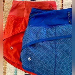 2 Pairs!! Lululemon Shorts Sz 8